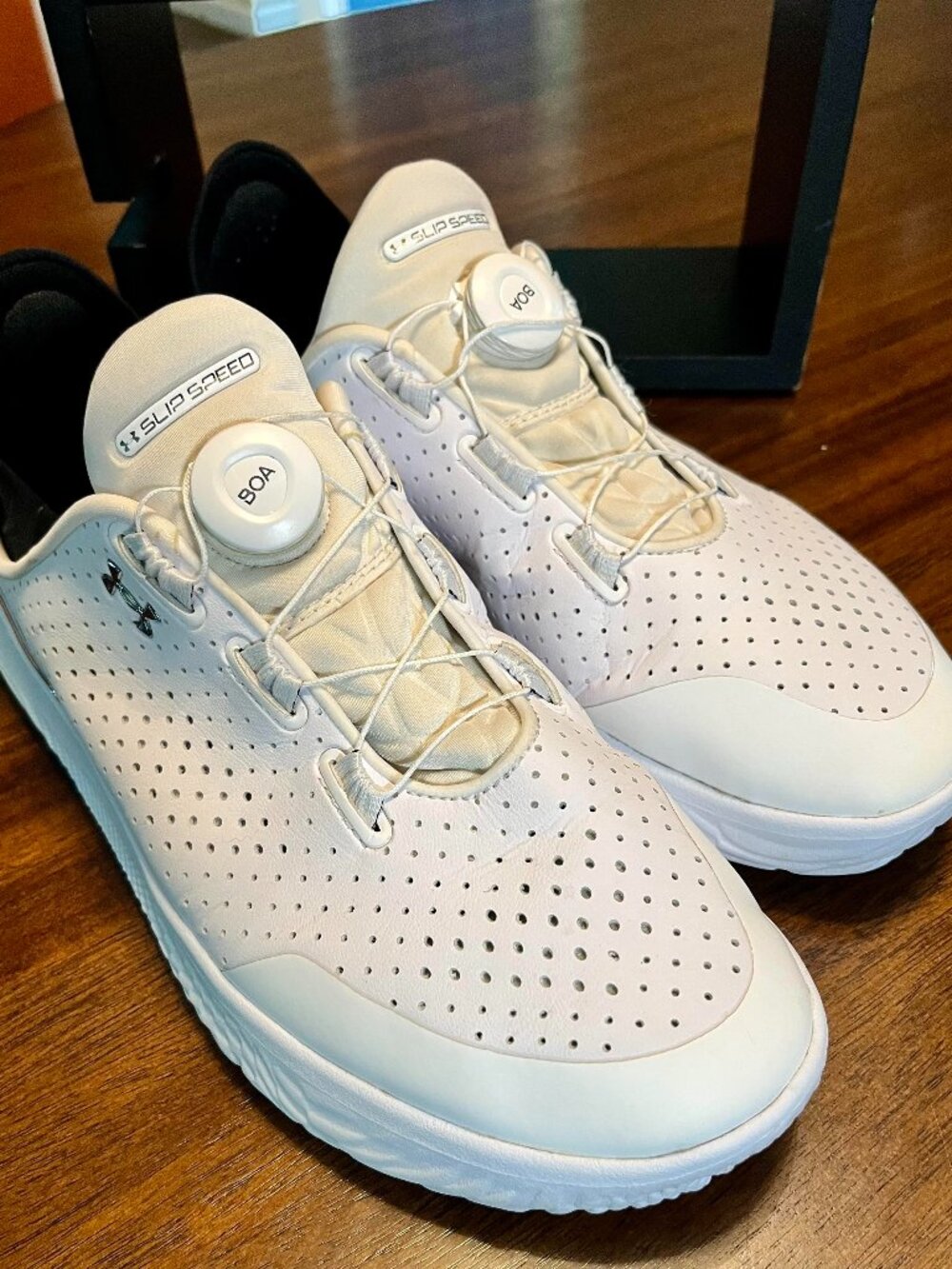 Under Armour SlipSpeed White Training Shoes with BOA Fit System Dial Men's 10.5
